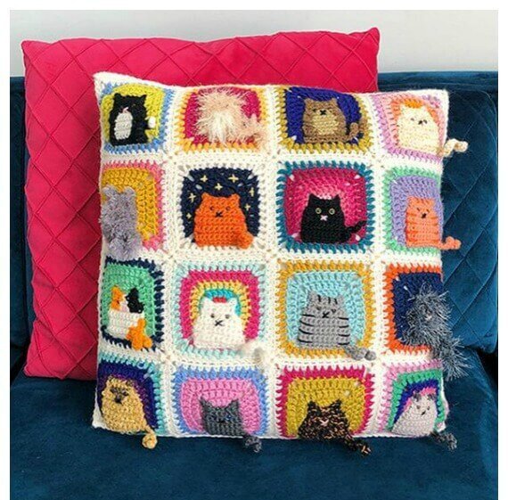 cat design pillow