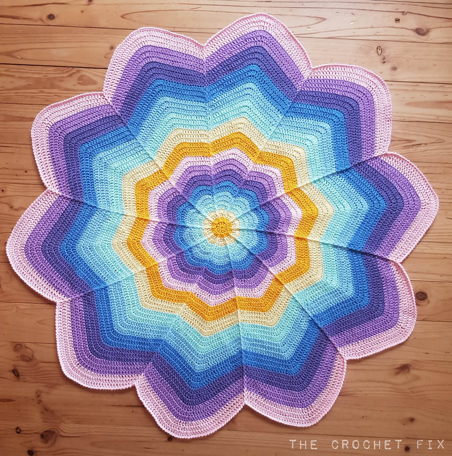 Spoke Flower Blanket CK Crafts